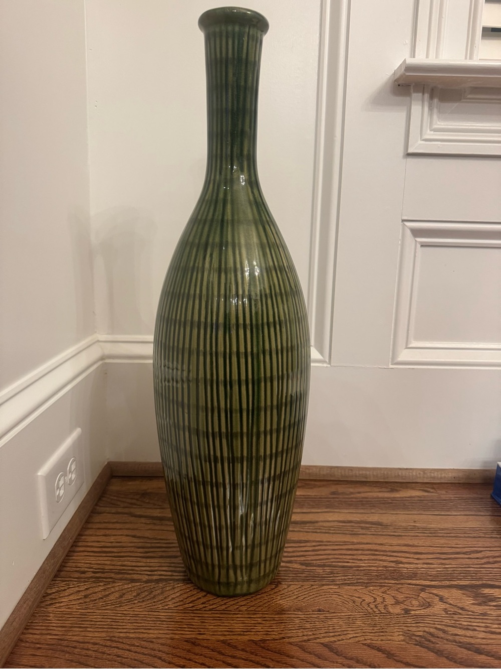 Target Green Ceramic Ribbed Floor Vase